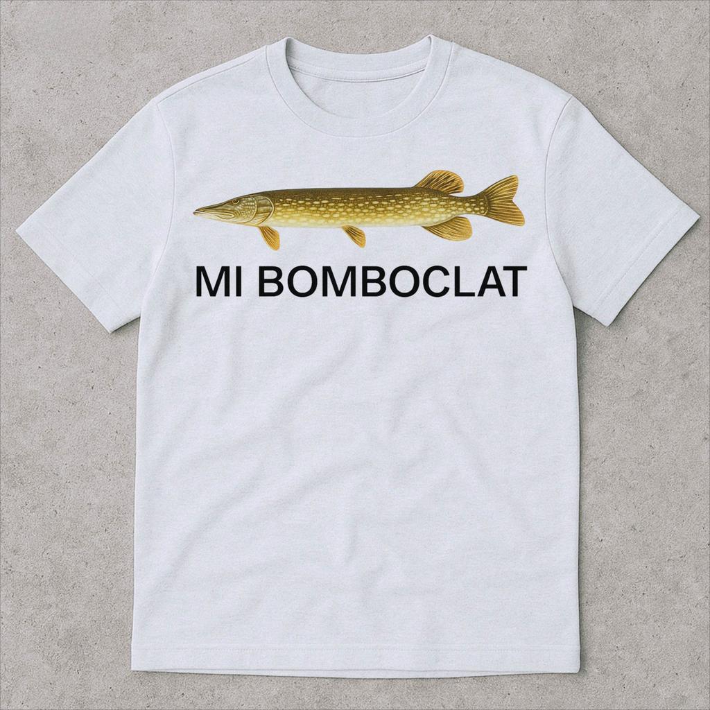 Divertente T-shirt Meme Pesce Bomboclat Tendenza Moda Streetwear Y2k Magliette Manica Corta Donne Harajuku T-shirt Stile Vintage