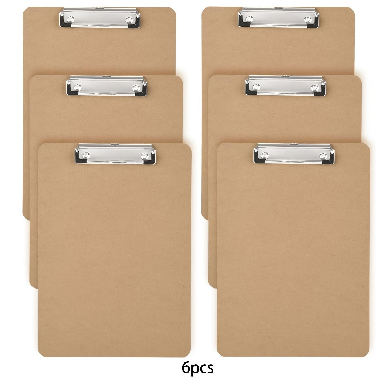 

6/10pcs Writing Board Cardboard Office Clipboard Standard A4 Letter Paper Size, with Low-Key Clip 12.5 X 9 Inches, for Classroom