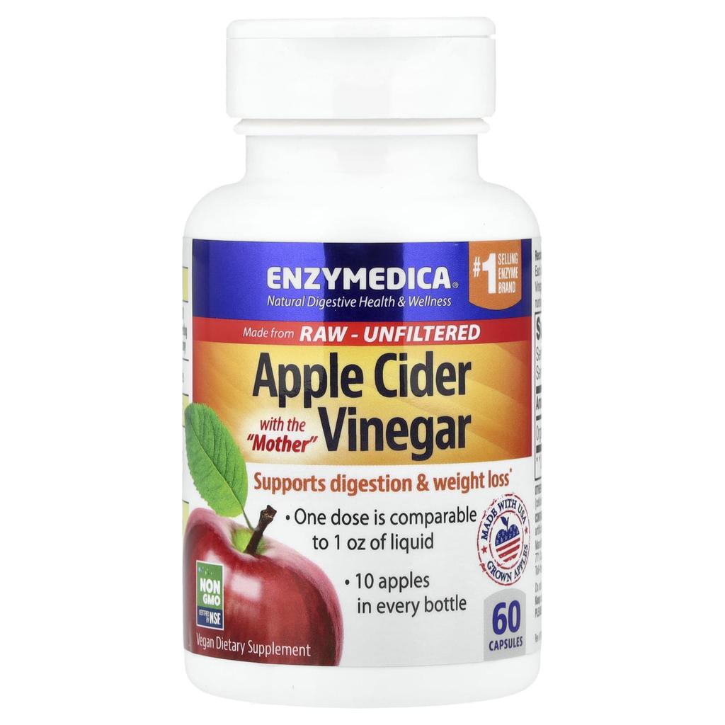 Apple Cider Vinegar with Herbs, 60 Veggie Capsules (355Mg Per Capsule)