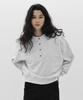 Keullaepeu Round Button Sweatshirt_Light Gray