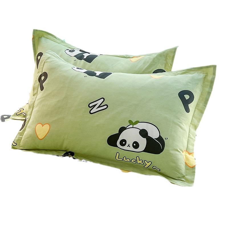 Cotton Pillowcases: Pure Cotton, Simple Style for Home, Dorms, Single & Double Rooms (Single/Pair)