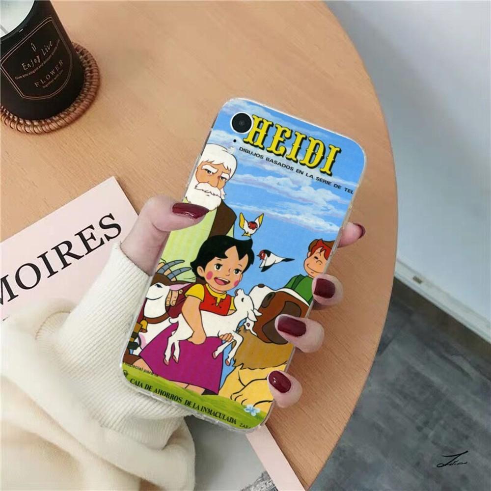 Cute Heidi Phone Case for iPhone 15 8 7 6 6S Plus X SE 2020 XR XS 14 11 12 13 Mini Pro Max Mobile Case