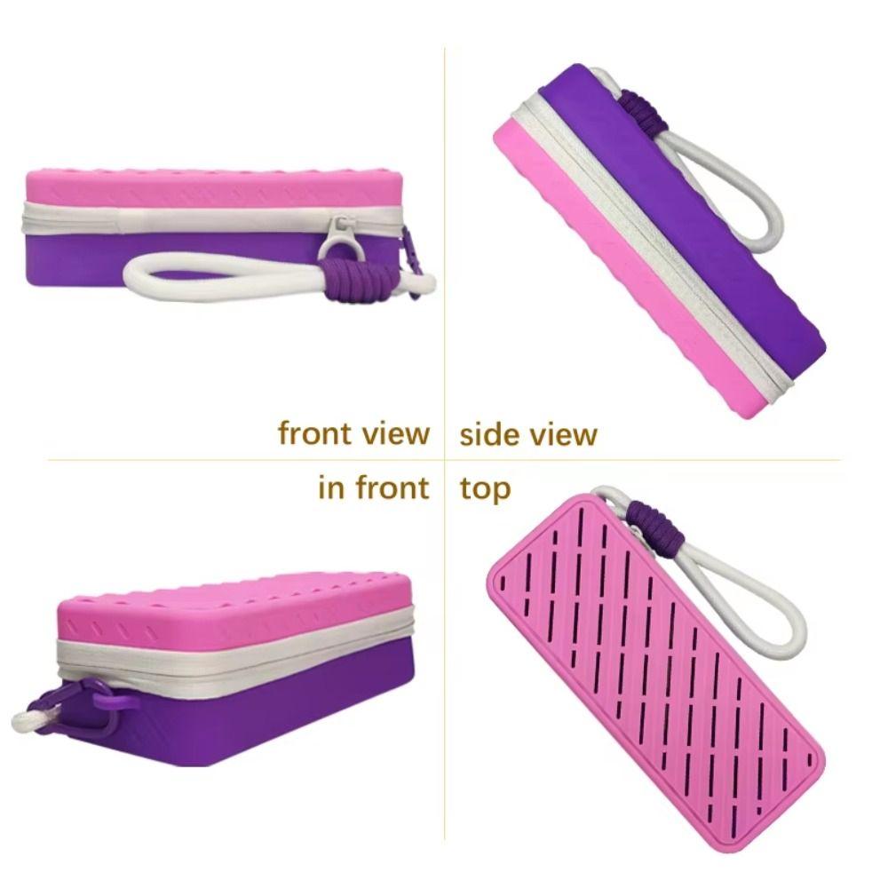 Breathable Silicone Swim Goggle Case Large Capacity Swimming Goggle Protective Pouch  For Backpack