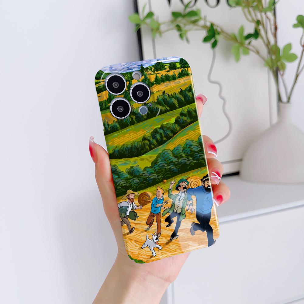 All-inclusive Film Handyhülle Cartoon Mode Design Hartschale Vollständige Abdeckung Kameraschutzhülle für iPhone Huawei Honor Vivo Google