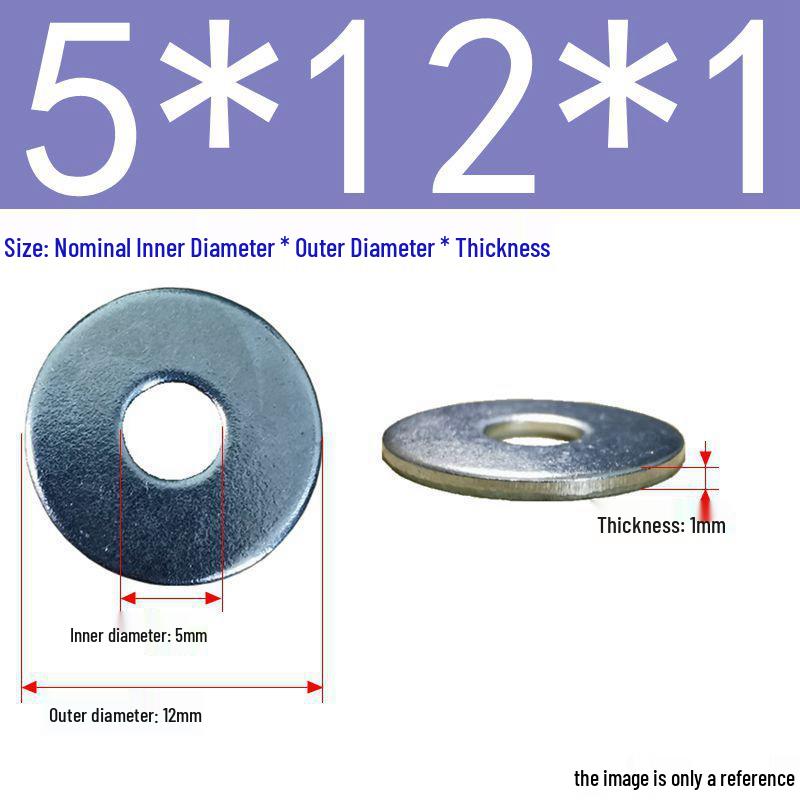 Galvanized Flat Metal Washer Spacer M3-M60
