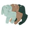 2026 Autumn Korean Style Hooded Sweatshirt & Sports Pants Set for Boys and Girls