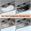 Jeep Car Visor Glasses Box Auto Sunglasses Storage Case For Jeep Grand Cherokee Wrangler JK Gladiator Compass Renegade Patriot