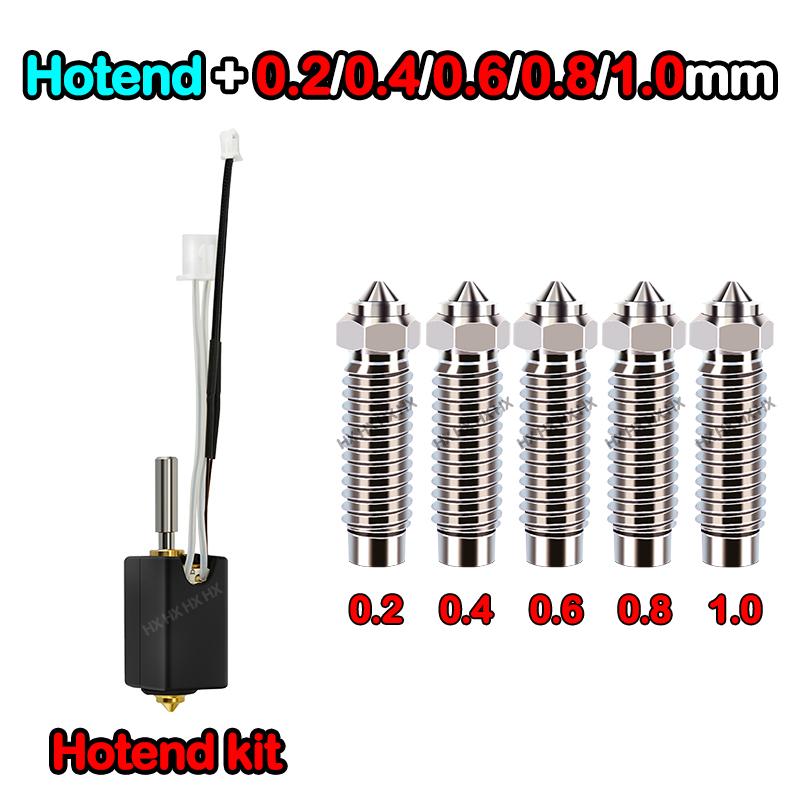 For Elegoo Neptune 4 Plus/Neptune 4 Max 3D Printer Print Head 24V 80W Hotend Kit Ceramic Heating Rod Extruder Head Nozzle