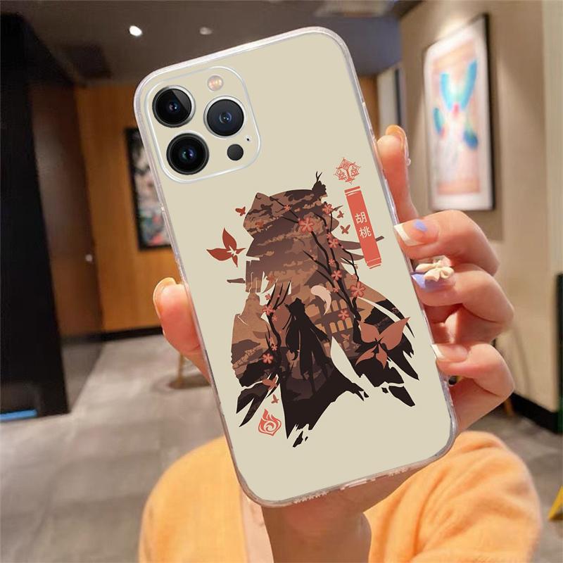 Phone Case For iphone 17 Pro Max Air 16 15 14 13 Pro Max 15 16 Pro 15Plus Anime Genshin Impact