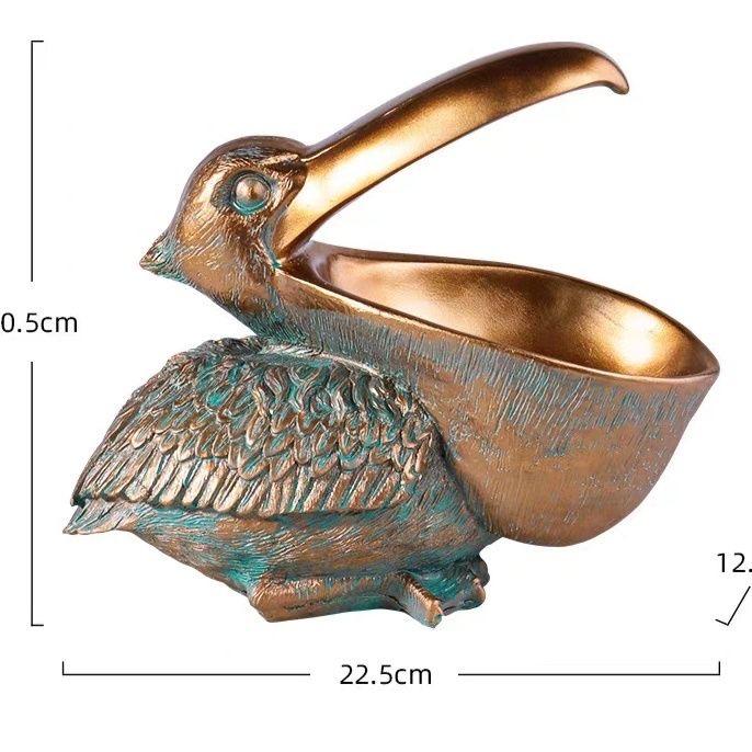 European Big Mouth Resin Birds Crafts Home Furnishings Decoration Jewelry Key Cellphone Storage Box Livingroom Desktop Ornaments