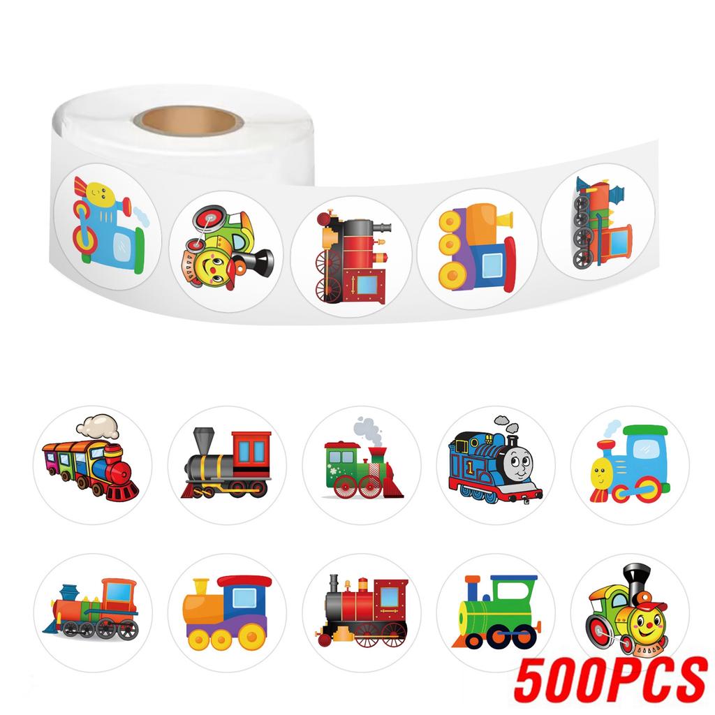 100-500Pcs Youngsters Stickers Premium-Quality Train First-Class Birthday Premium-Quality Party High-Standard Sticker Superior-Grade Traffic