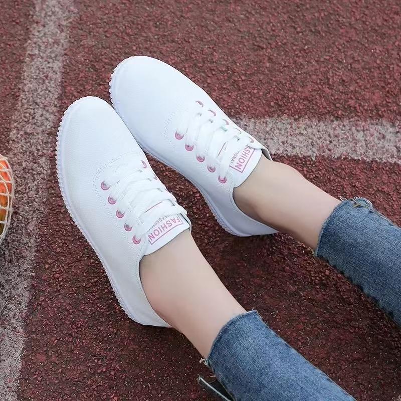 Women Shoes Summer  Spring Women White Casual Shoes Breathable Flats Fashion Breathable Women Sneakers