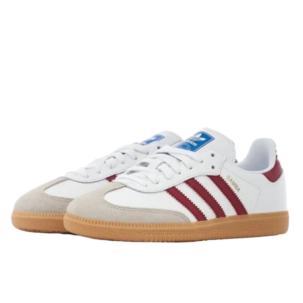 Adidas Samba OG White Burgundy Gum