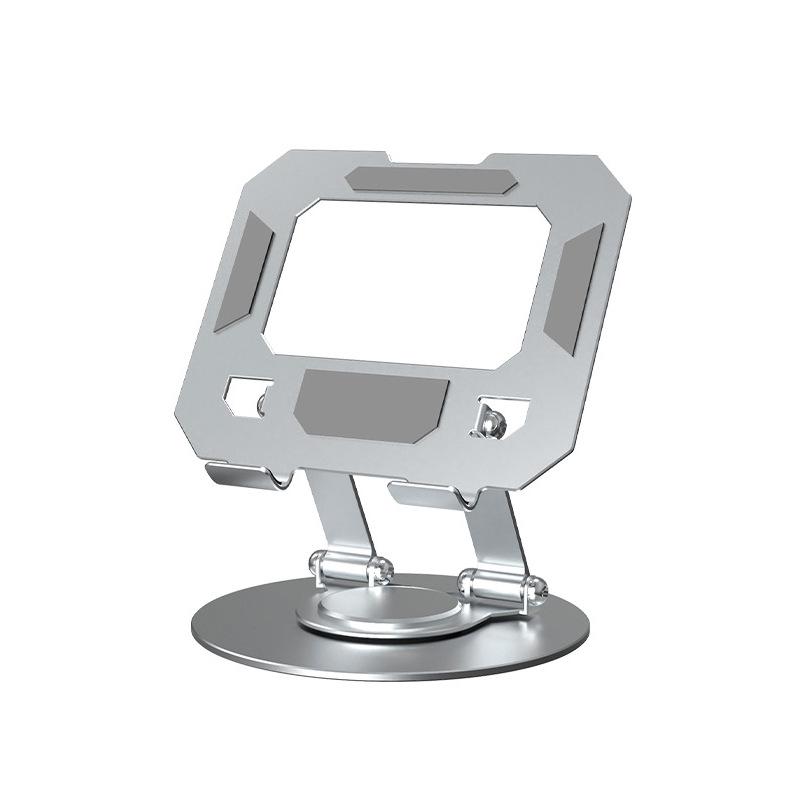 2025 Rotatable & Foldable Laptop Riser: Alloy Heat-Dissipation Stand with Flat, Rotating Monitor Feature.