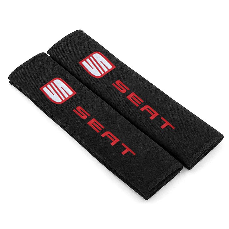 

2Pcs Car Seat Shoulder Belt Cover Protector Pad Auto Accessories For SEAT Leon 5F Ibiza 5 6 MII Altea Toledo 3 Cordoba Alhambra