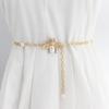 Women's Beaded Hook Waist Chain Korean Style Sweet Fashion Pearl Decoration Metallic