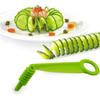 Green Spiral Slicer Blade Hand Slicer Cutter Potato Cucumber Vegetables Spiral Knife Kitchen Accessories Tool, Manual Spirals Screw Slicers Peelers
