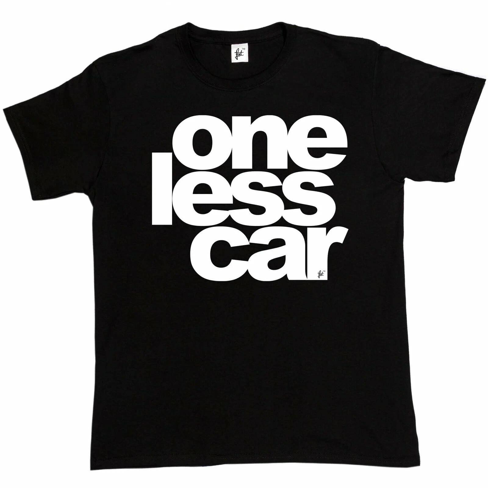 One Less Car Environment Cycling Cyclist Bike Gift Present Birthday Mens T-Shirt XXXXL