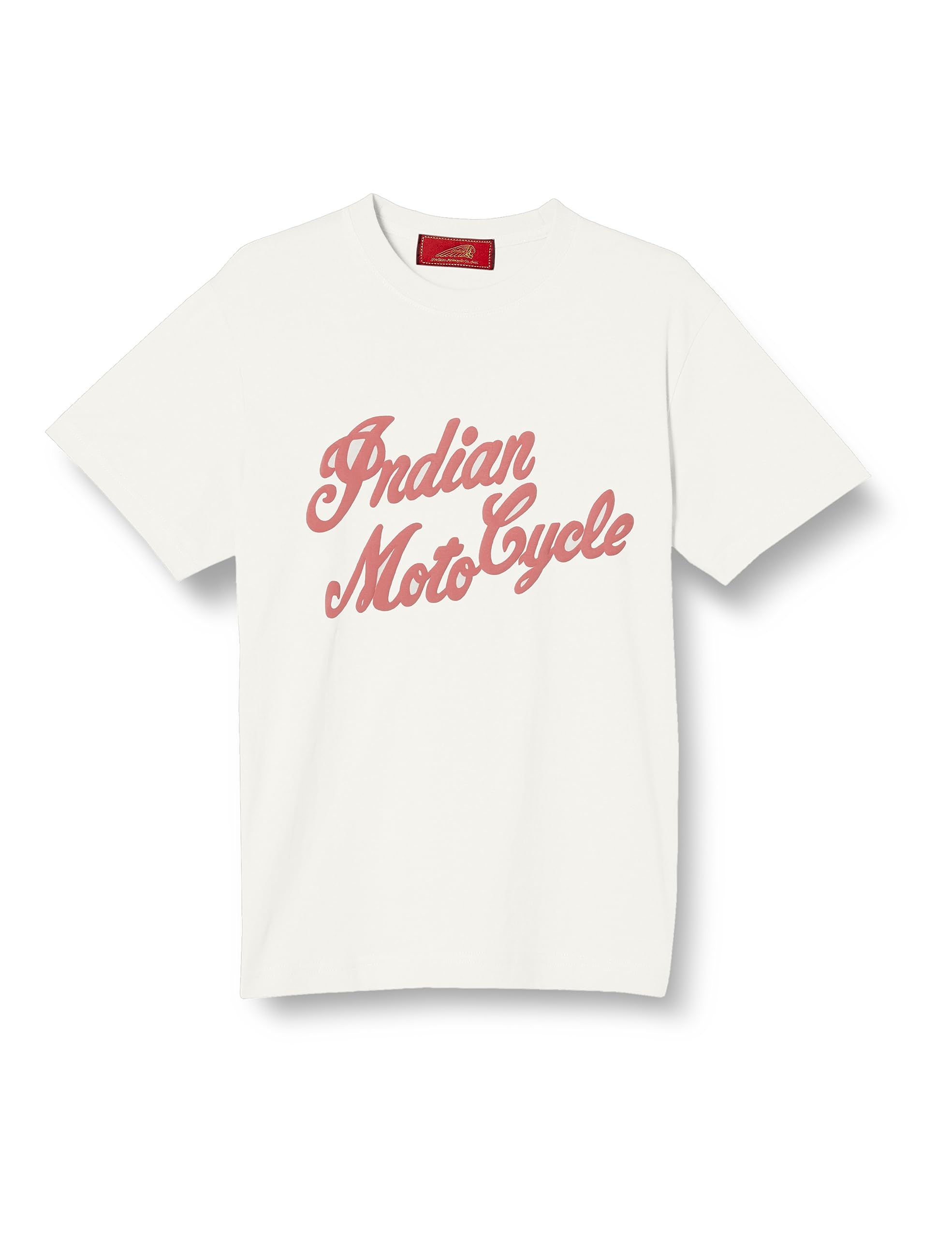 

пенная мото футболка с коротким рукавом ванильно-белого цвета [индийский], принт, IC-2791,