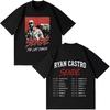 Summer Hot Sale Rapper Ryan Castro Sende Tour 2026 Print T-shirts Y2K Men Women Print Crew Neck Casual T Shirt Breathable Streetwear Casual Tees