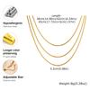 Vnox Stainless Steel Snake Chain Necklace For Women Thin Layer Choker Herringbone Gold Color Necklaces Classic Jewelry Gifts