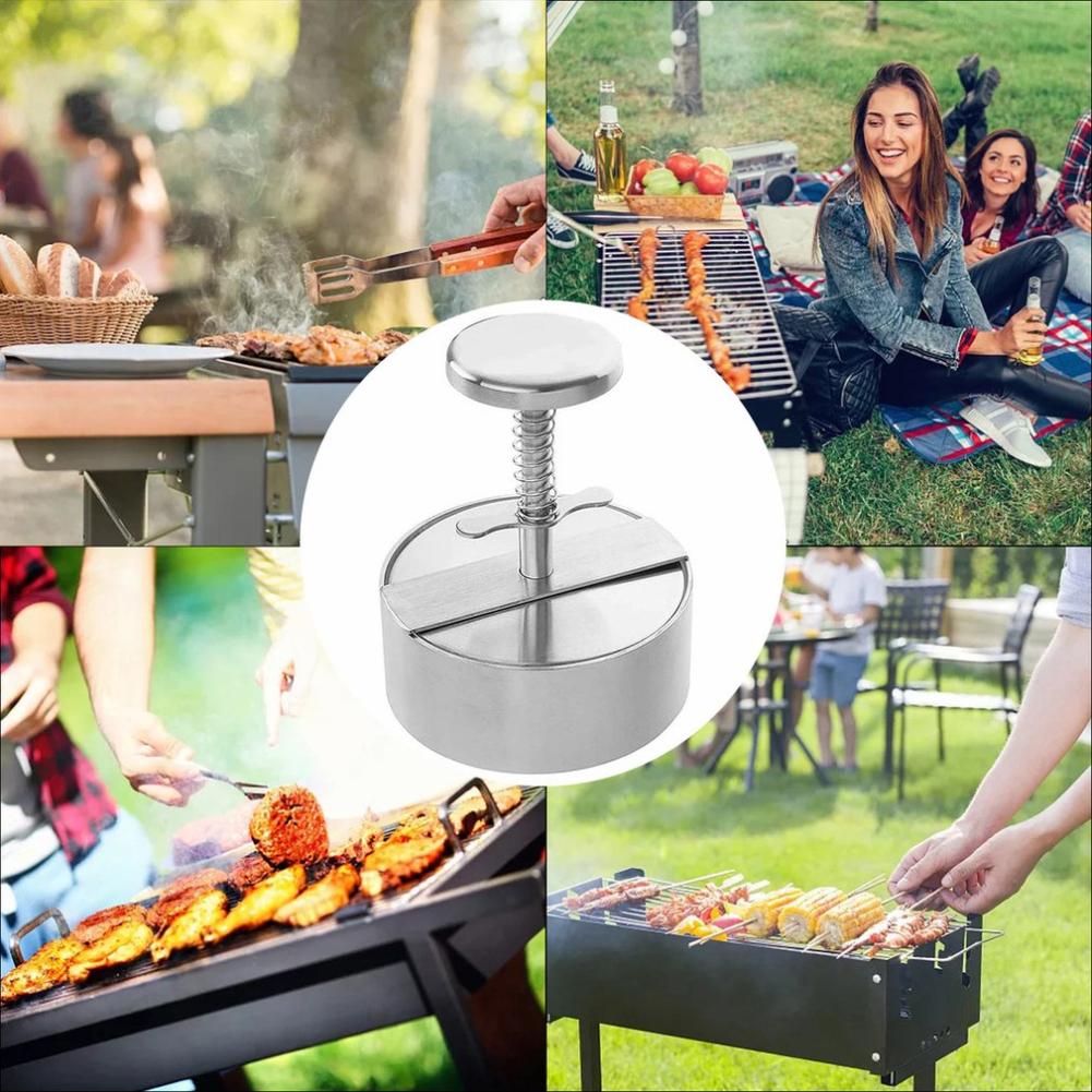 Hamburgaremaskin Hamburgarepress Rund Form Non-Stick Kock Kotletter Hamburgarnötkött Nötkött Grill Burgerpress Patty Maker Form