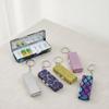Blingbling Mini Metal Pill Box Shiny Rhinestone Pill Storage Box Travel Storage Case