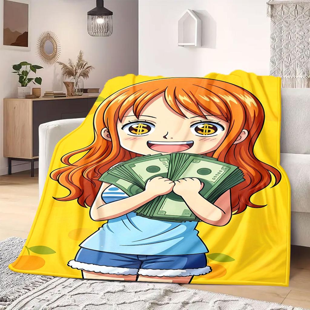 OnePiece anime Flannel Blanket Warm,Comfortable,Suitable for Bedrooms,Sofas,Beds,Chairs,Picnics,Travel
