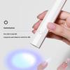 1 Set Chargeable Nail Dryer Machine Uv Led Nail Lamp Timing Display Handheld Mini Nail Lamp Family Quick Dry Flashlight Pen