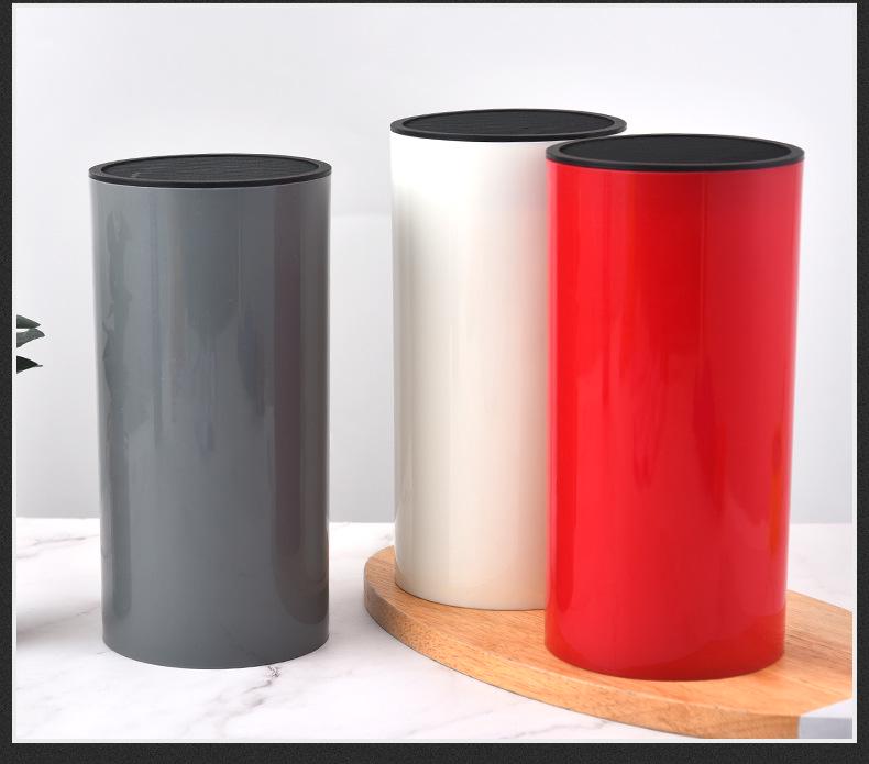 Nordic Style Multifunctional Kitchen Knife Holder - Simple Plastic Storage Block