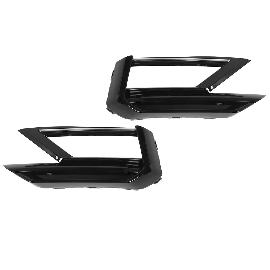 Front Bumper Lower Fog Light Grille Glossy Black Stylish Look Lower Fog Lamp Grille Cover for AD Pre