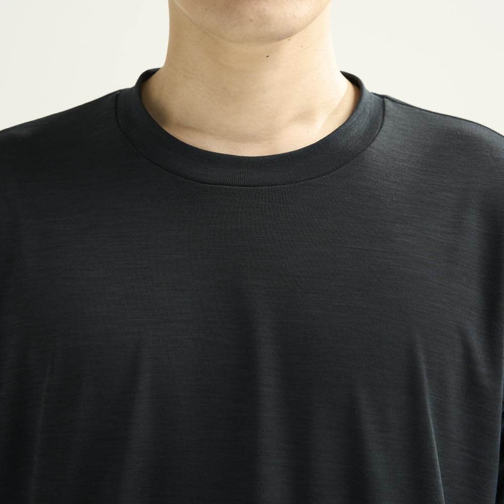 Mizuno Merino Wool 365 Crew Short Durable Temperature and Humidity Size S T-Shirt, Neck, U-Neck, Sleeve, Unisex, Quick-Drying, Deodorizing, Control,
