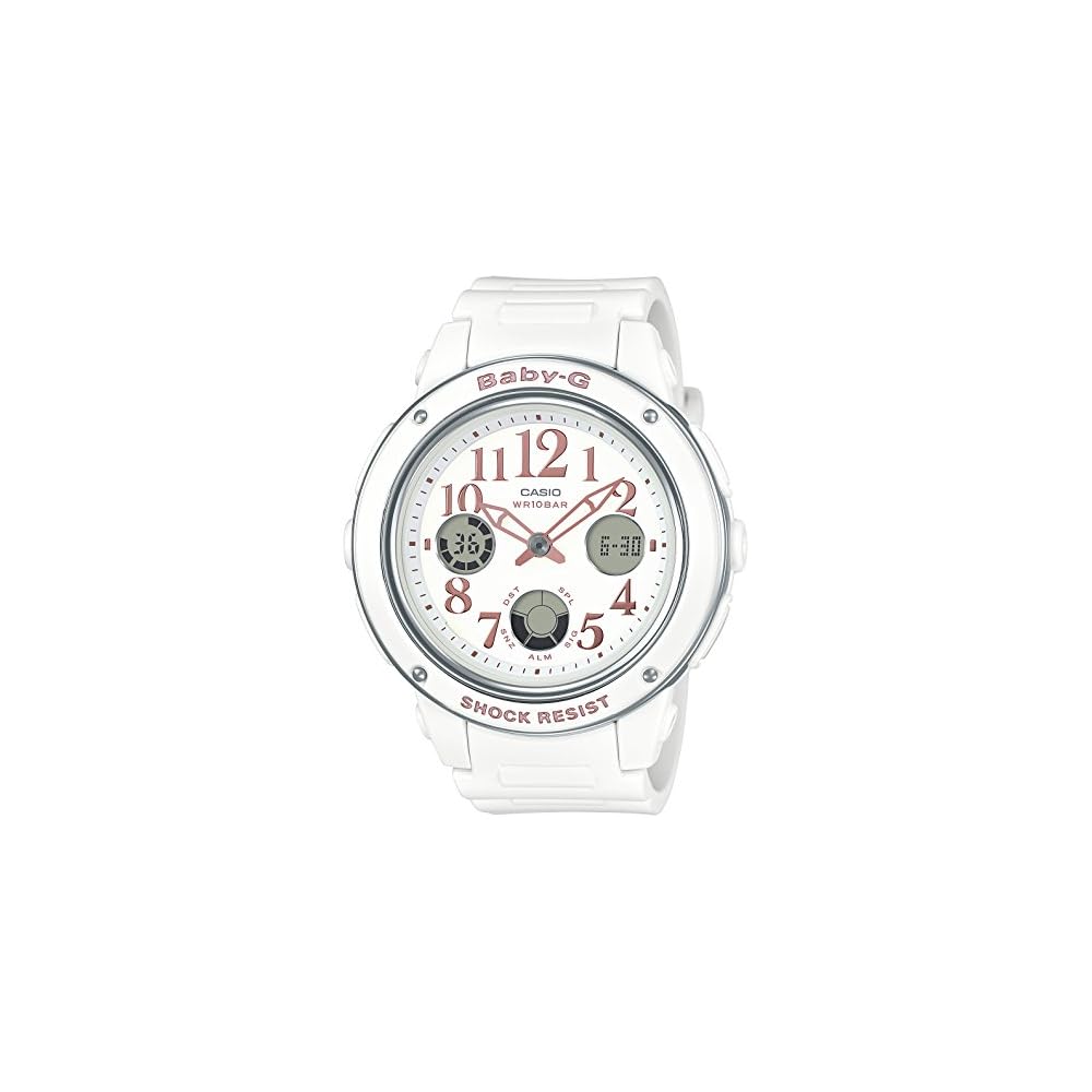 Casio Baby-G BGA-150EF-7BJF Women s White Watch Water Resistant Stylish Design