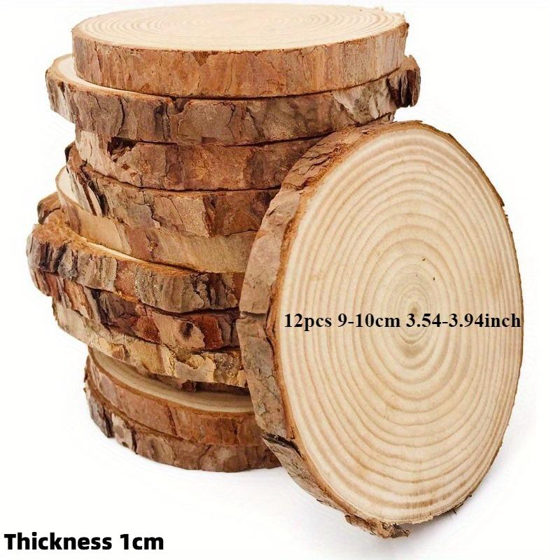 

12/17/20/22/25pcs Round Wood Slices Sets for Weddings Family Party Natural Wood Slices for Christmas Various Seasons Festivals 1cm
