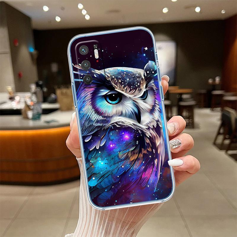 NH14 Cartoon Art Owl Phone Case for LG K22 K30 K40 K40S K41 K42 K50 K50S K51 K51S K52 K61 K62 K71 K92 Q60 Q61 V40 V50 V60