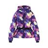 Women's autumn and winter new multi-color ski series tunic hooded cotton jacket
