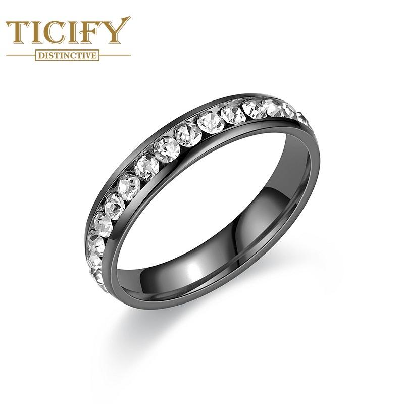 

Полное Титановое Кольцо Реки Тяньсин Женская Пара Цирконов Нишевое Кольцо 8 чёрный