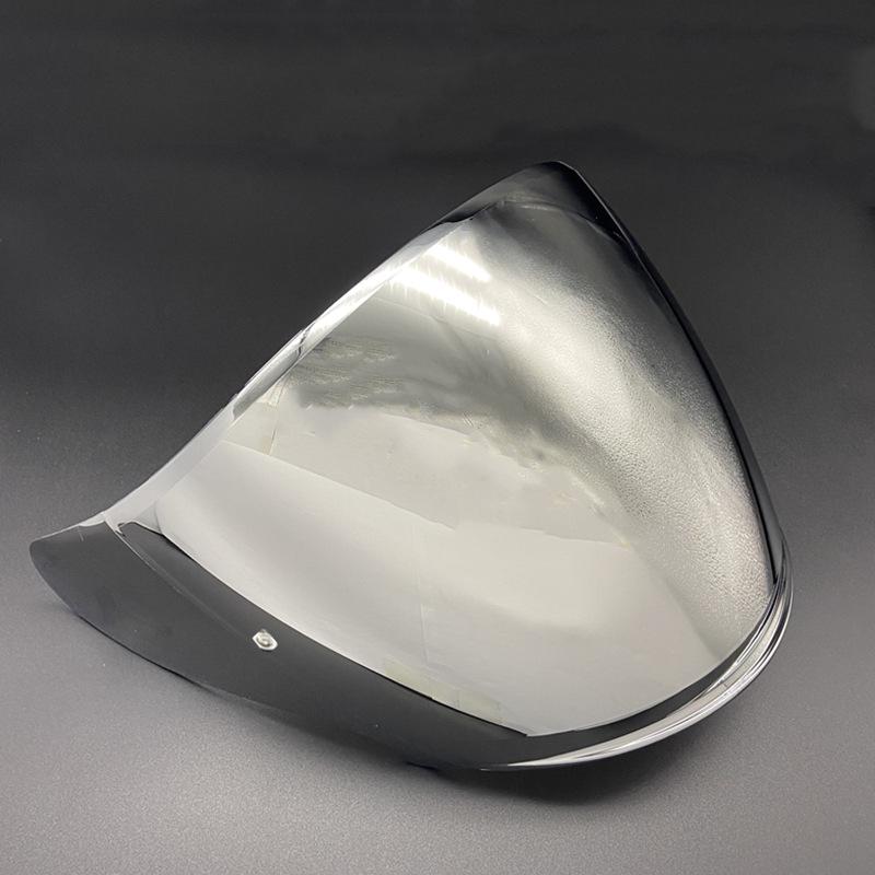 JC Half Helmet Lens - J-Cruise & J-Force4 CJ-2 Electroplated Sun Protection, Dual-Use Day/Night Helmet Accessory