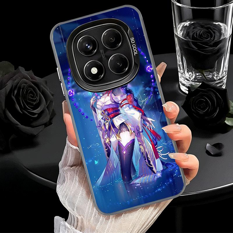 Genshin Impact Raiden Shogun Soft Phone Case for Xiaomi Redmi Note 13 14 15 Pro Plus 12S 12 11S 11 11T 10S 10 Shockproof Cover B