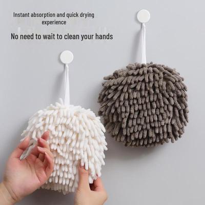 Hängendes Handtuch aus Chenille: Schnelltrocknendes, dickes, saugfähiges Reinigungstuch im japanischen Stil für Küche und Bad.