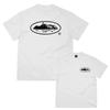 Devils Island Letter Print T-Shirt Men Women Loose Fit Casual Streetwear Short Sleeve Tee