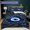 Evil Eye Pattern Bedding uilt Set uilt Cover Pillowcase Home Decoration Birthday Gift (1 * duvet cover + 2 * pillowcase  without core)165
