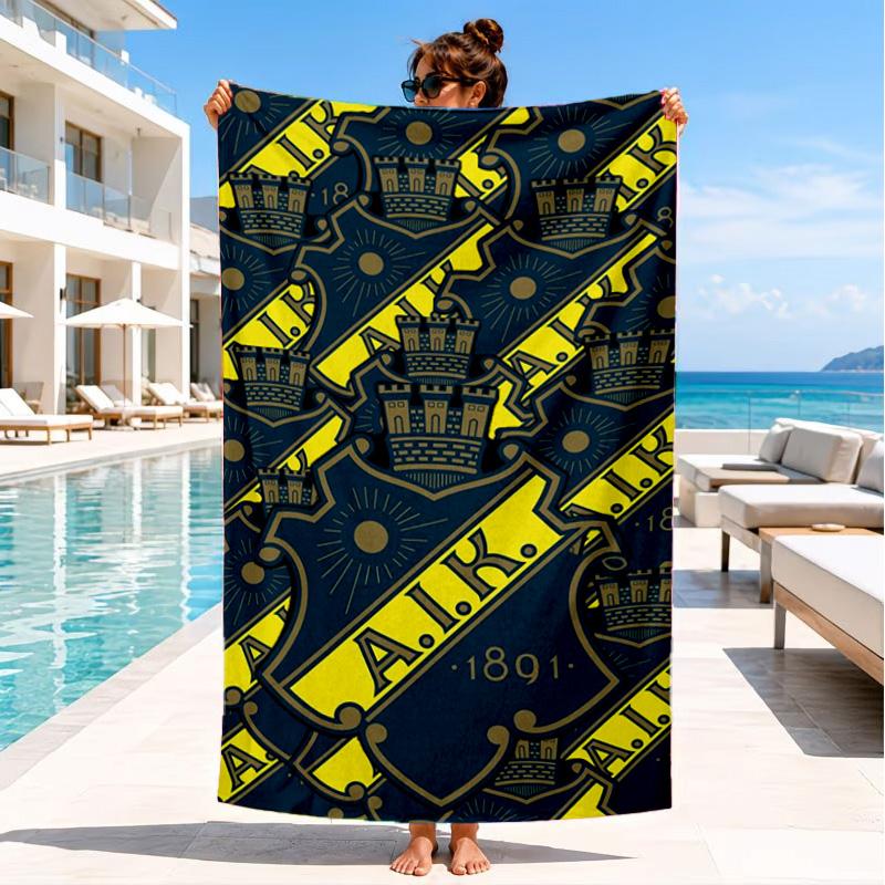 Aik Crest Beach Towel, Quick-drying, Easy To Care For, Suitable for Both Fitness and Beach Vacations,Sports Essential