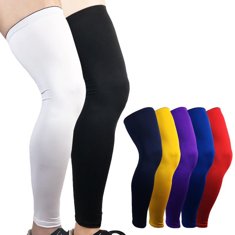 1pcs Color Sport Basketball Cycling Running Protector Compression Leg Long Sleeve Knee Guard Pad