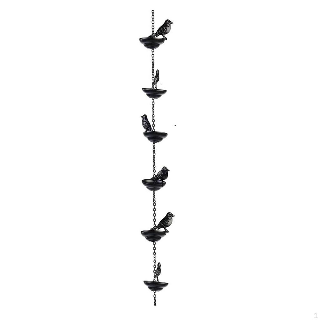 Rain Chain Ornament with Cups to Rain, Design, Suitable for Garden, Outdoor Space, Balcony