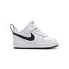 (TD) Nike Court Borough Low 2 'White Black' Baby BQ5453-104