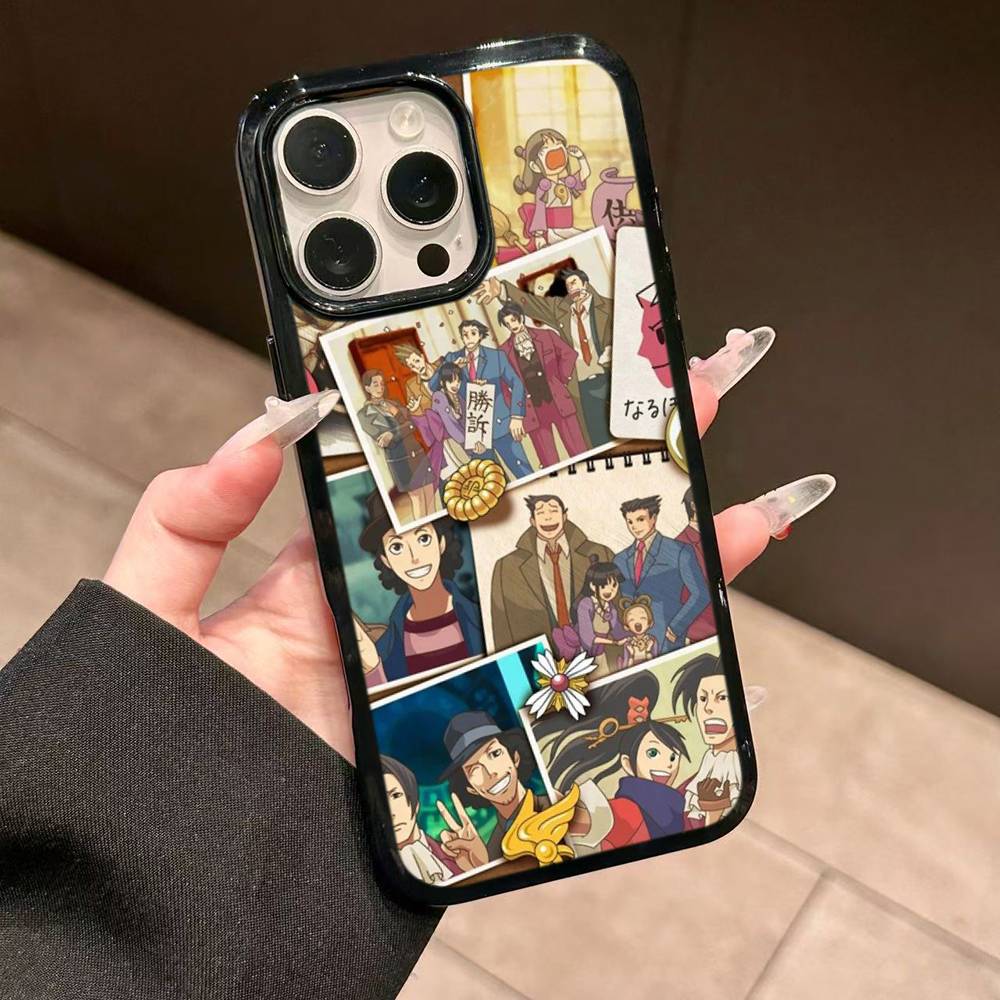 

Classic Game Ace Attorney Phone Case For IPhone 17 16 15 14 13 Plus 12 11 Pro Max PC+TPU Cases Back Cover iPhone 17pro max