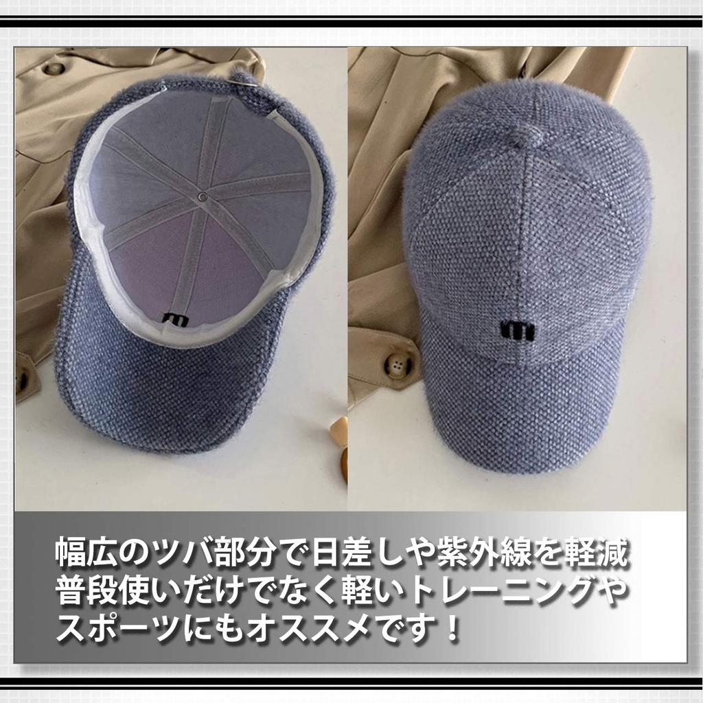 WHITE FANG Hat Cap M Logo Brushed Stylish Cute Casual CA302 Autumn/Winter Women's (01 White)