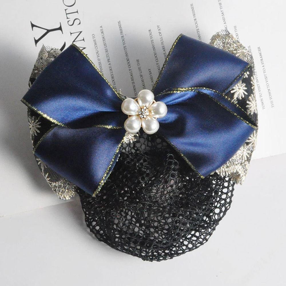 Nurse  For Girls Female Hairgrips Cover Net Women Spring Clip Korean Bun Snood Ponytail Clip