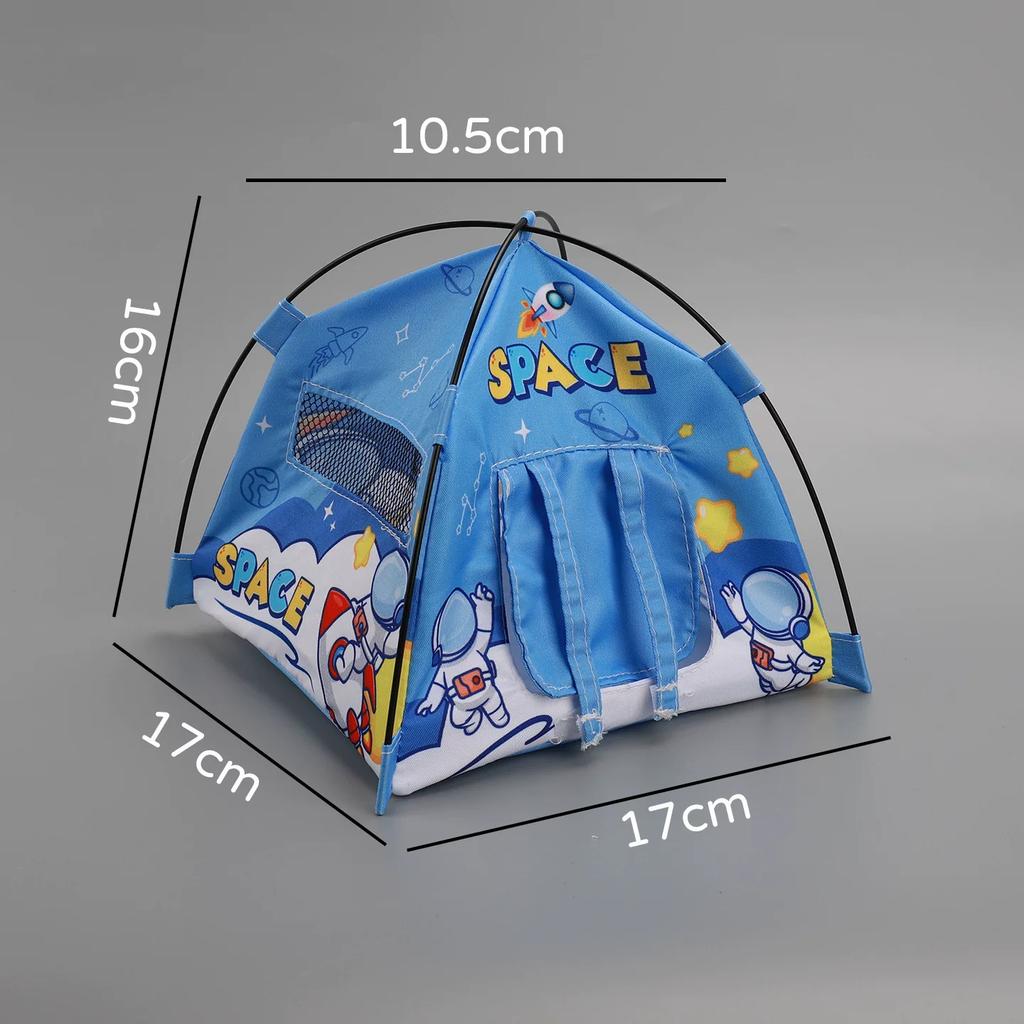 Mini Tent Desktop Ornament Creative Desk Toy Niche Miniature Shooting Prop Entryway Living Room Office Cubicle Home Decor Accent